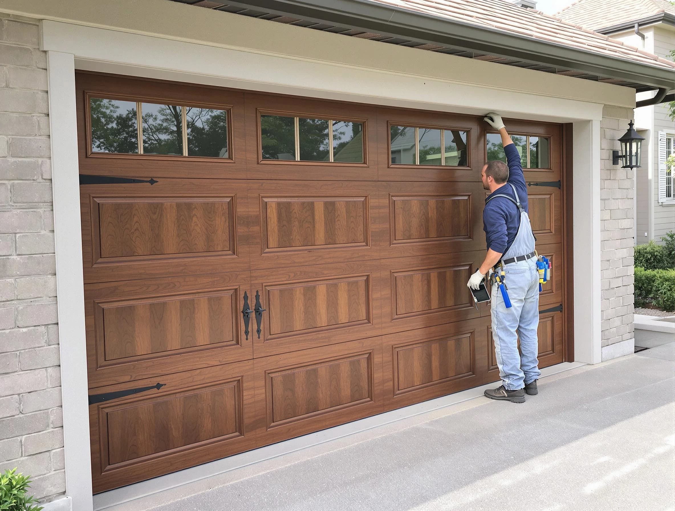 Custom garage door showcase by Birmingham Garage Door Repair in Birmingham
