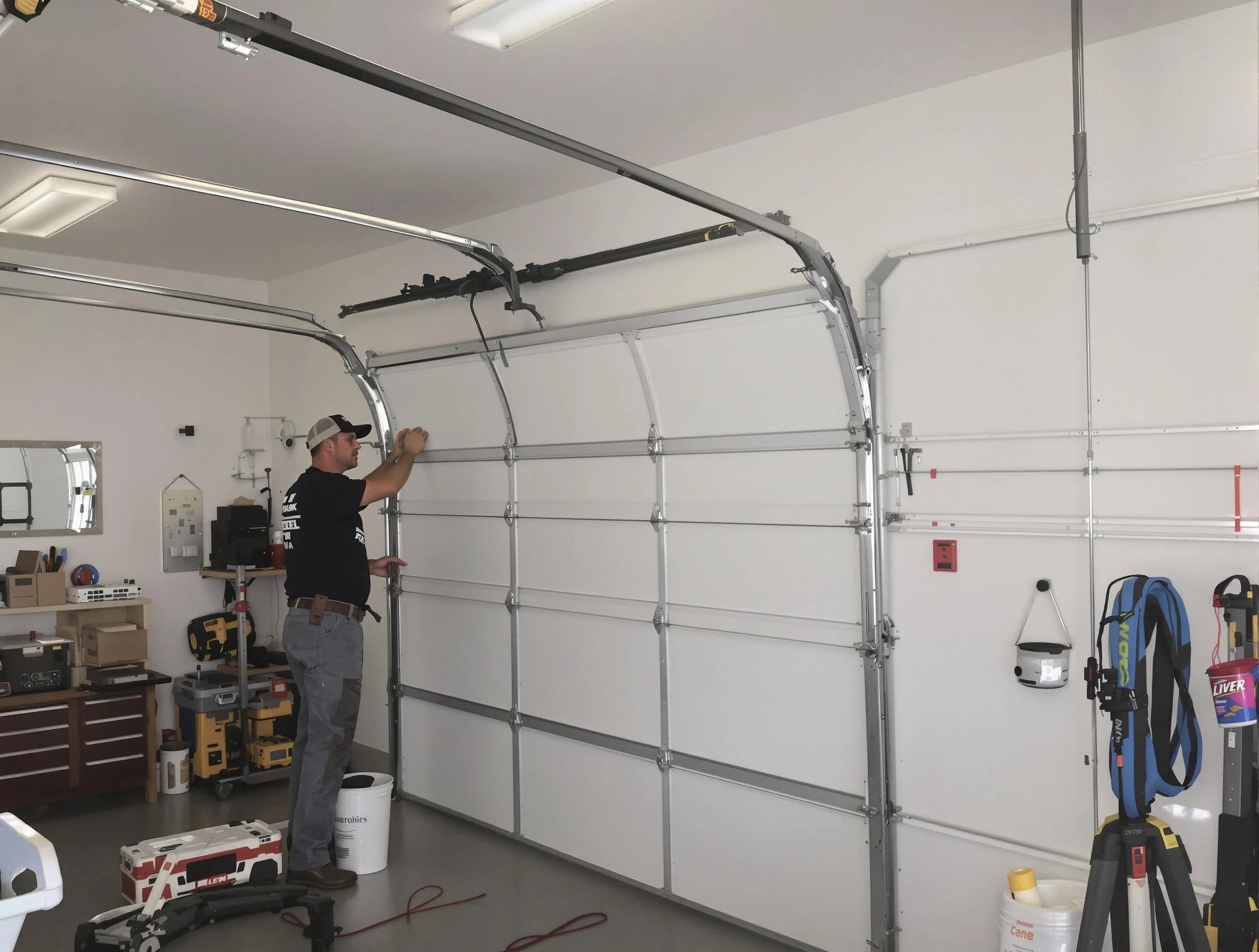 Birmingham Garage Door Repair team installing new garage door in Birmingham